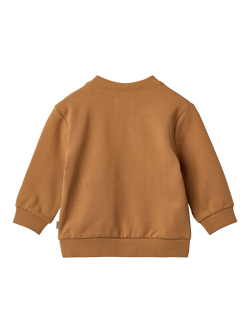 WHEAT Baby Willi Logo Sweatshirt, Almond - view 2, Almond