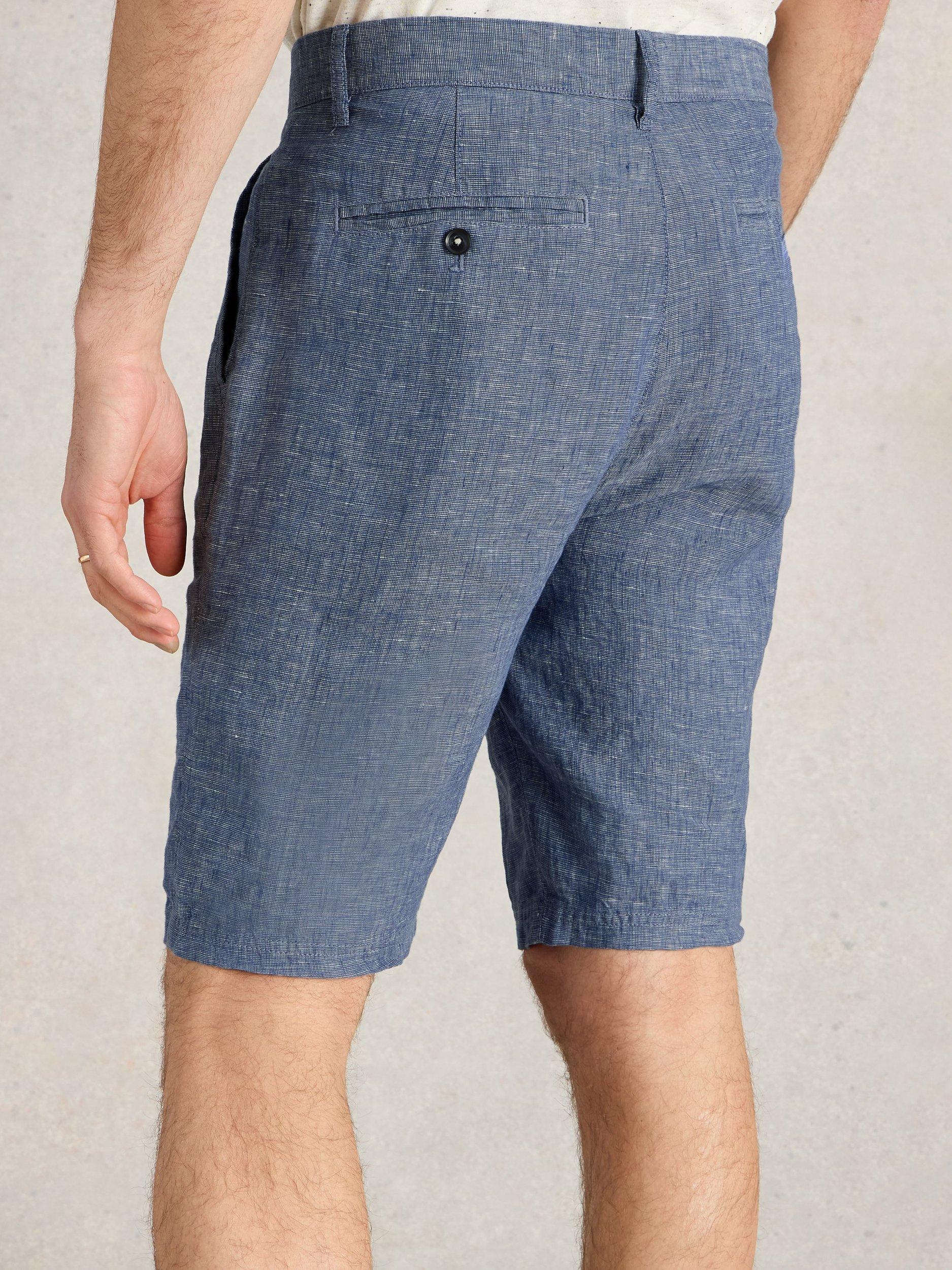Product image 2 of 6, which shows White Stuff Linen Shorts, Mid Blue, 32R