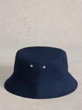 White Stuff Reversible Bucket Hat, Navy/Multi
