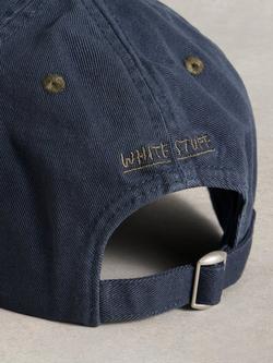 White Stuff Cotton Baseball Cap - view 2, Dark Navy