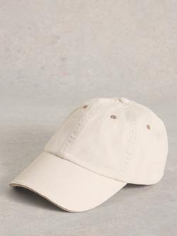 White Stuff Cotton Baseball Cap, Natural
