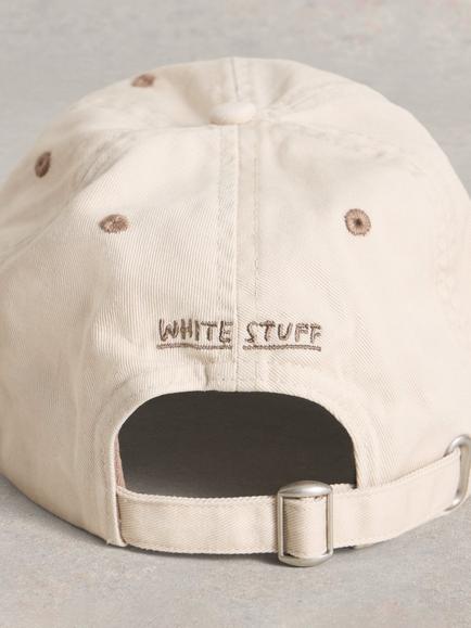 White Stuff Cotton Baseball Cap - view 2, Natural