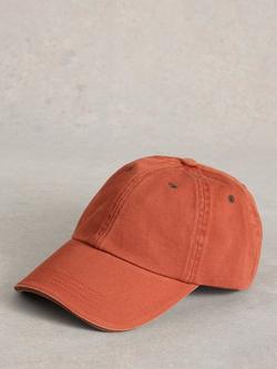 White Stuff Cotton Baseball Cap, Dark Orange