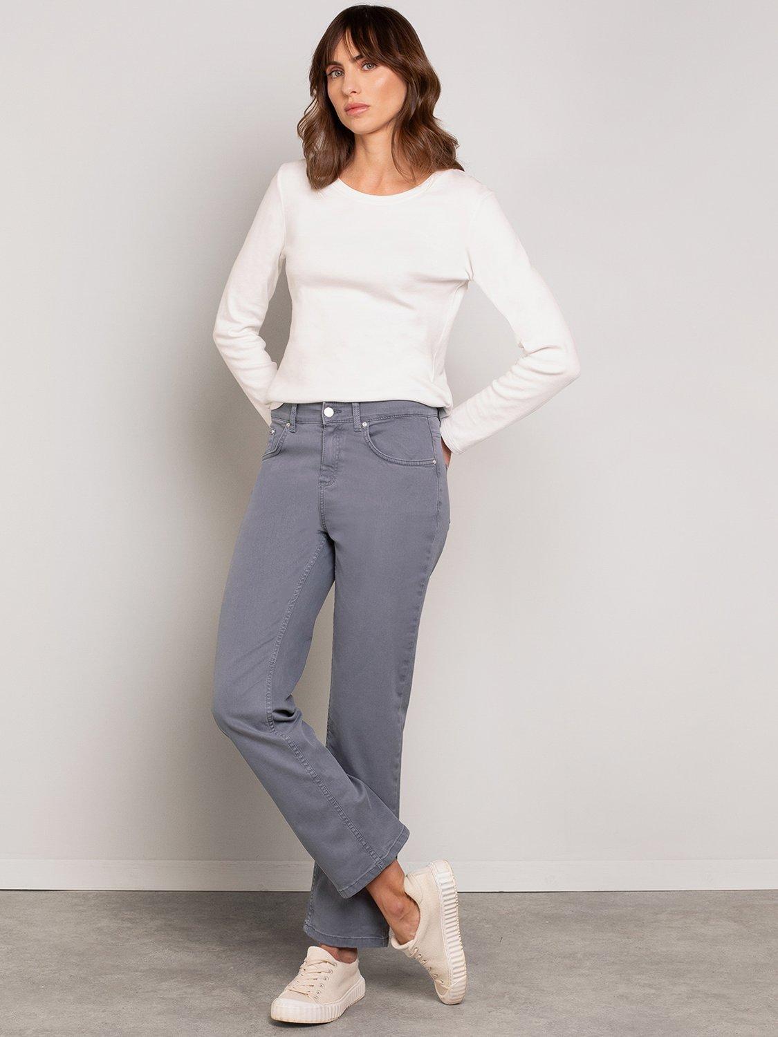 Product image 4 of 5, which shows Celtic & Co. Denim Mid Rise Jeans, Lunar Grey, XS