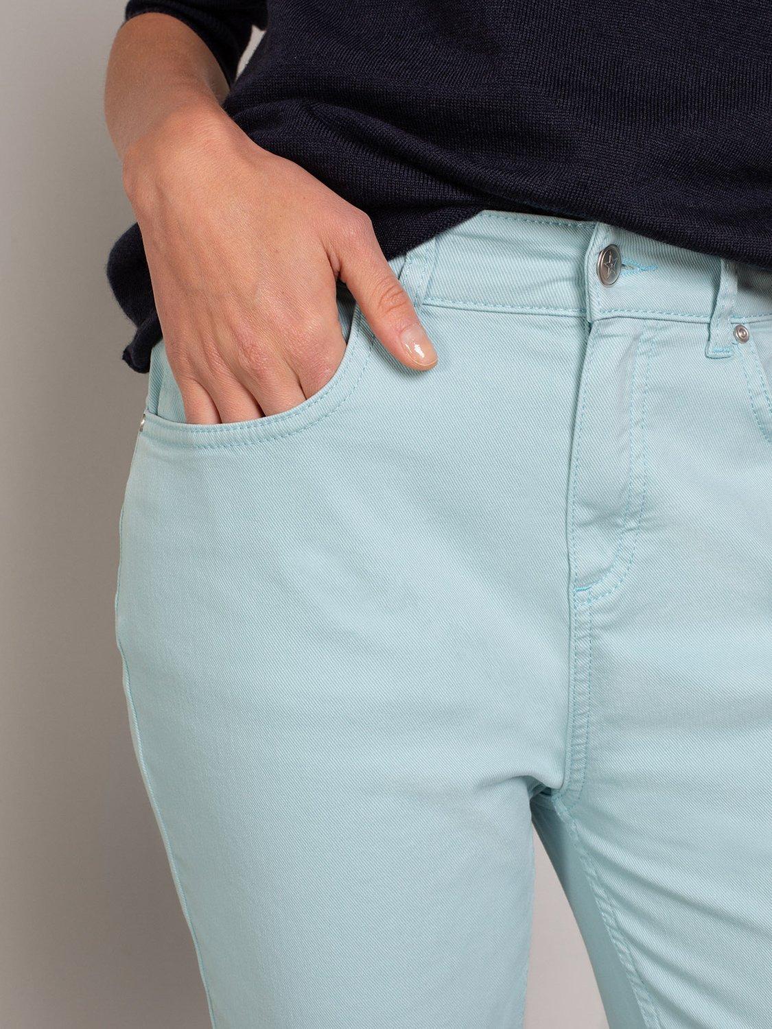 Product image 4 of 4, which shows Celtic & Co. Cotton Blend Denim Jeans, Duck Egg, XS
