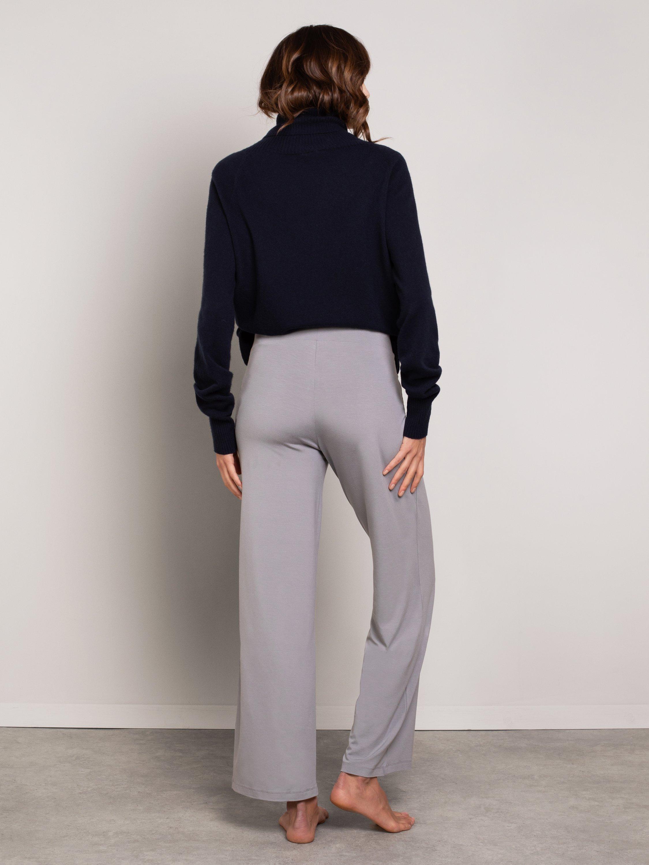 Product image 3 of 3, which shows Celtic & Co. Lauren Jersey Trousers, Mercury, XS