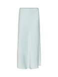 ICHI Clara Textured Maxi Skirt, Green