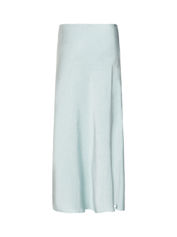 ICHI Clara Textured Maxi Skirt, Green - view 2, Green