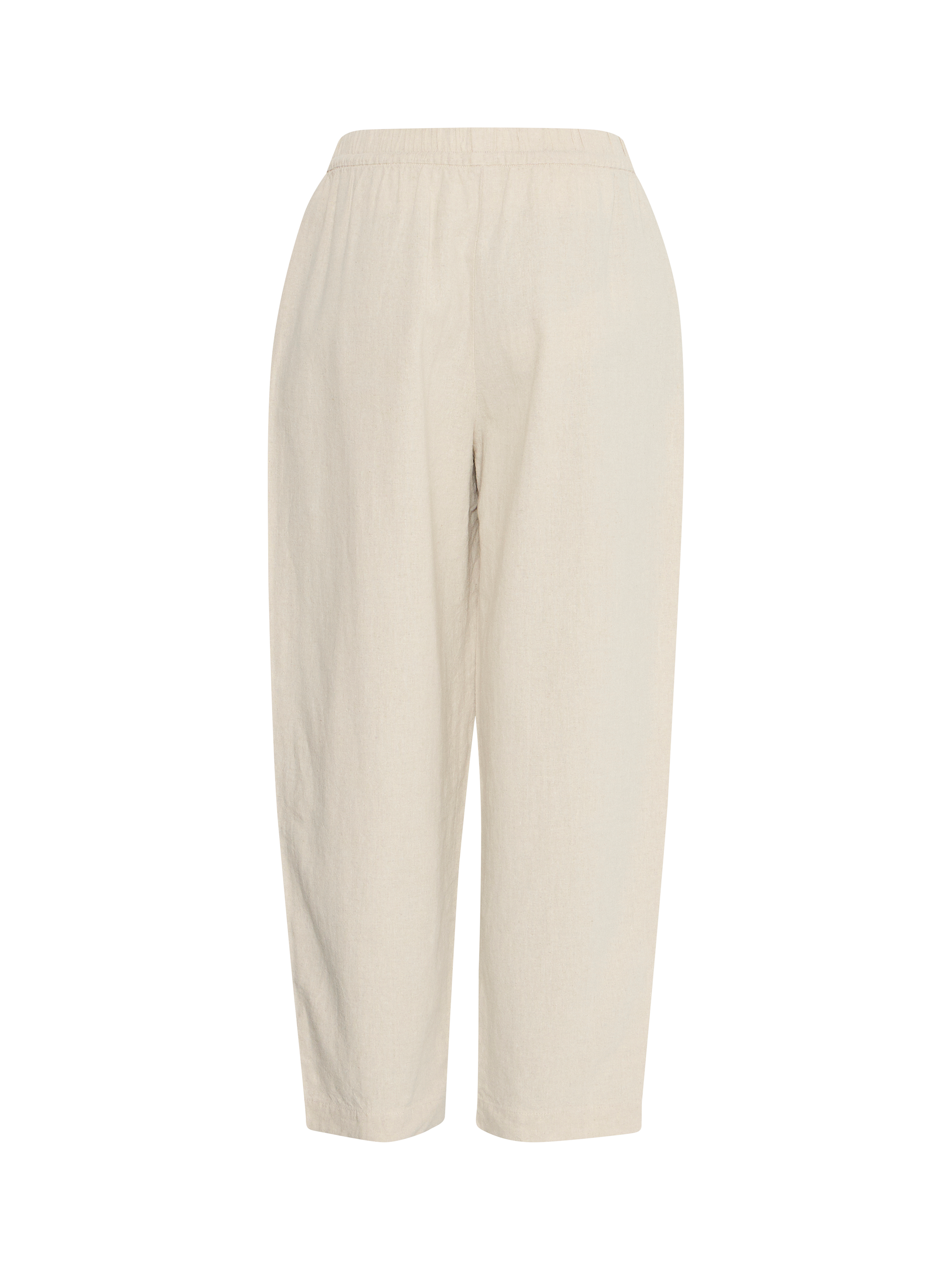 Product image 6 of 7, which shows ICHI Linno Linen Rich Trousers, Natural, 8
