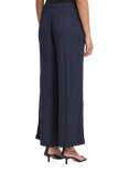 ICHI Marrakech Wide Leg Cropped Trousers, Navy