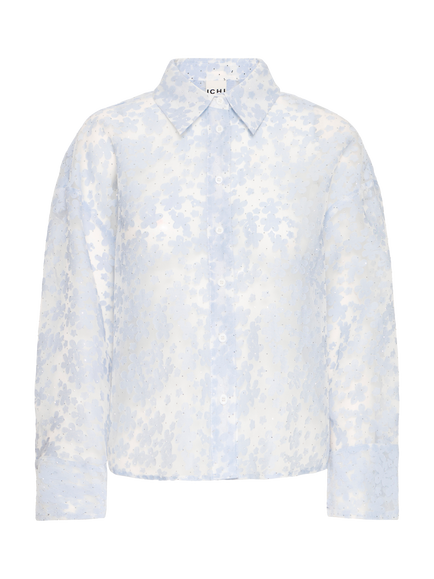 ICHI Riley Textured Shirt, Zen Blue, Zen Blue