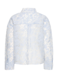 ICHI Riley Textured Shirt, Zen Blue