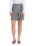 ICHI Marrackech High Waist Stripe Shorts, Multi