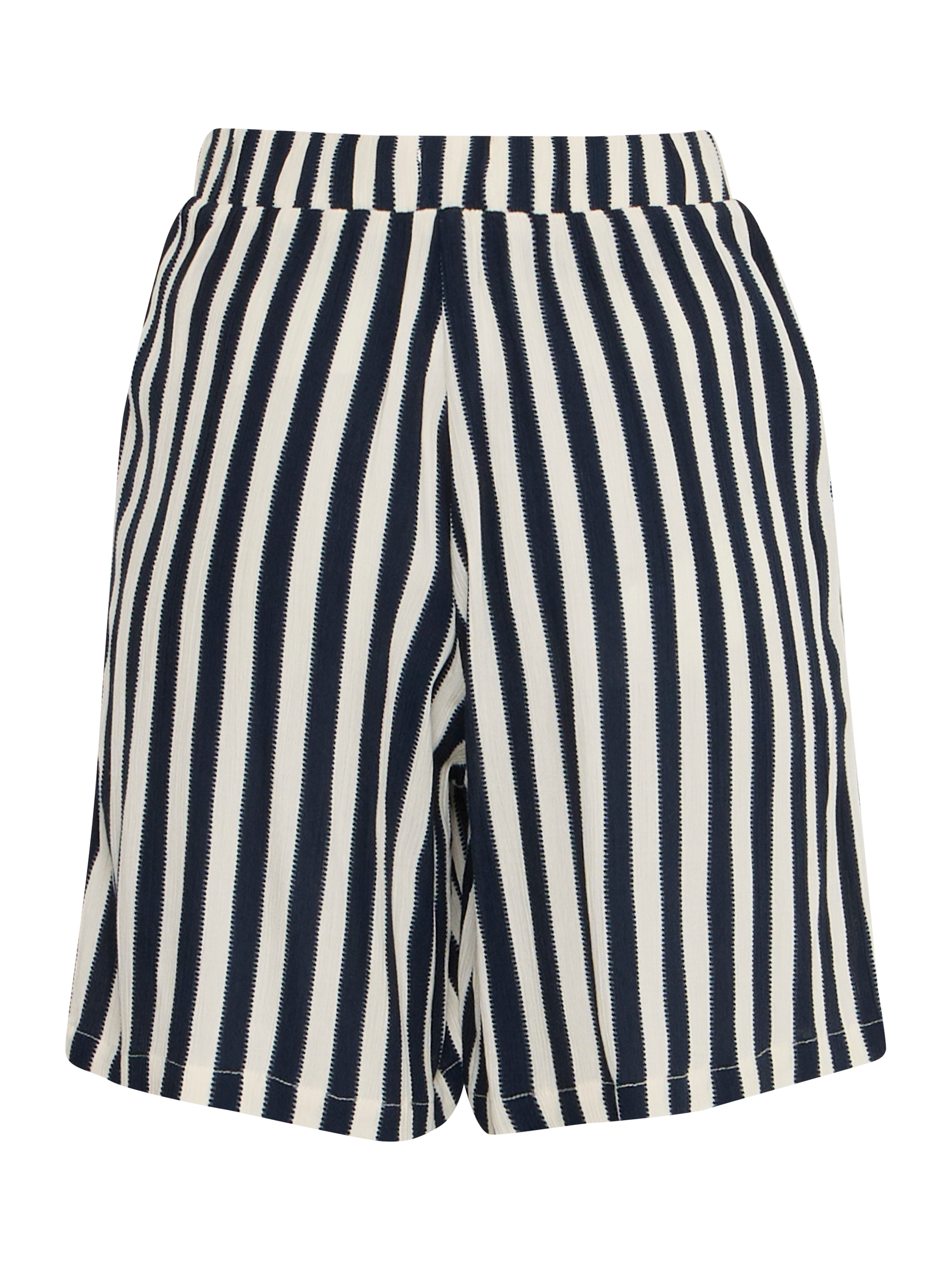 Product image 6 of 7, which shows ICHI Marrackech High Waist Stripe Shorts, Multi, XS