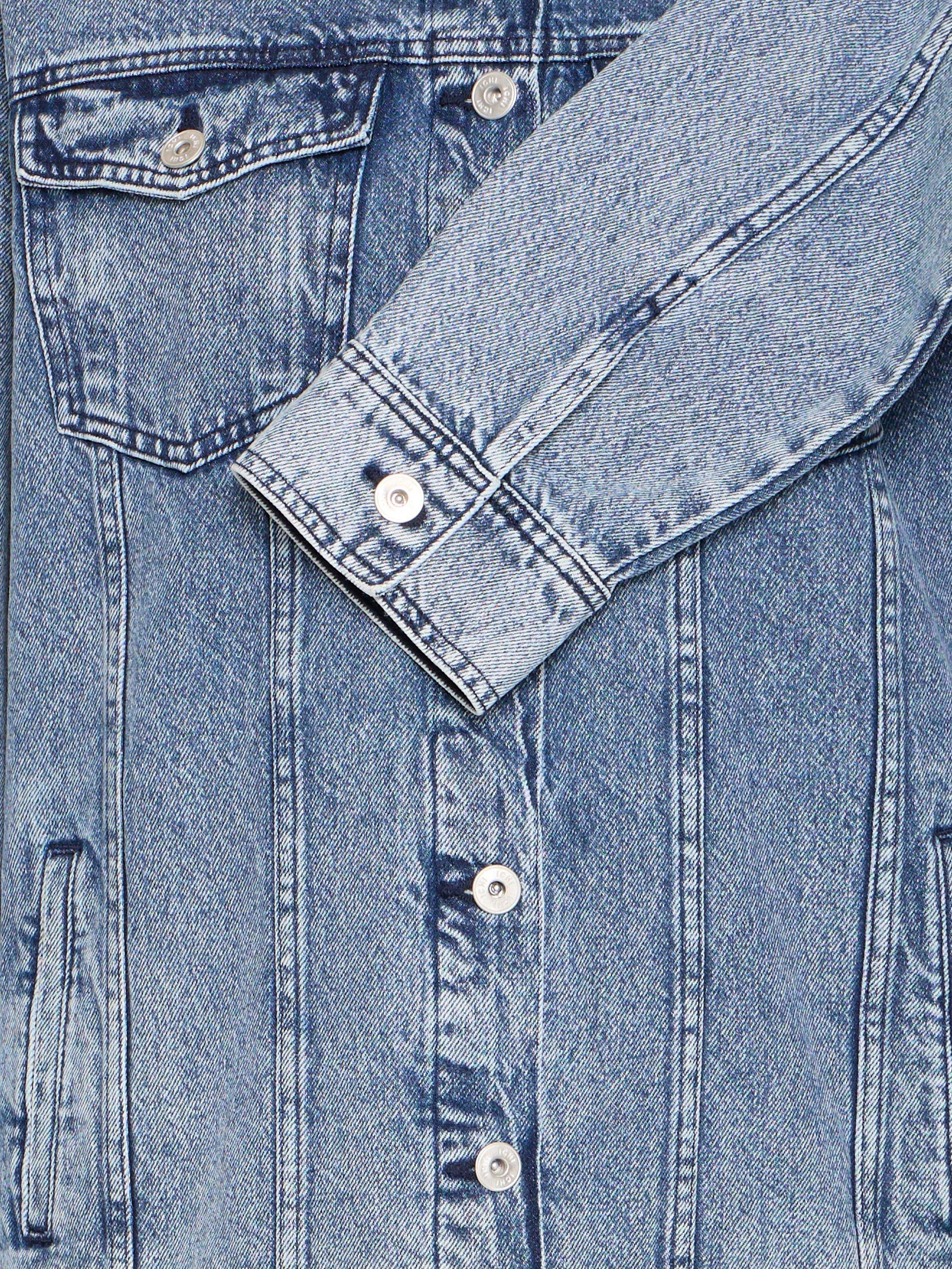 Product image 7 of 7, which shows ICHI Naomy Denim Jacket, Blue, 8