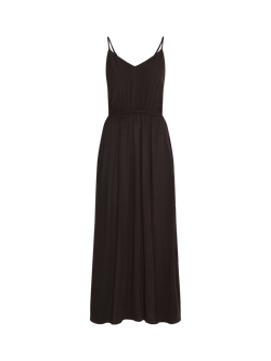 ICHI Marrakech Sleeveless V-Neck Maxi Dress, Black, Black