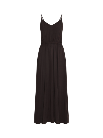 ICHI Marrakech Sleeveless V-Neck Maxi Dress, Black, Black