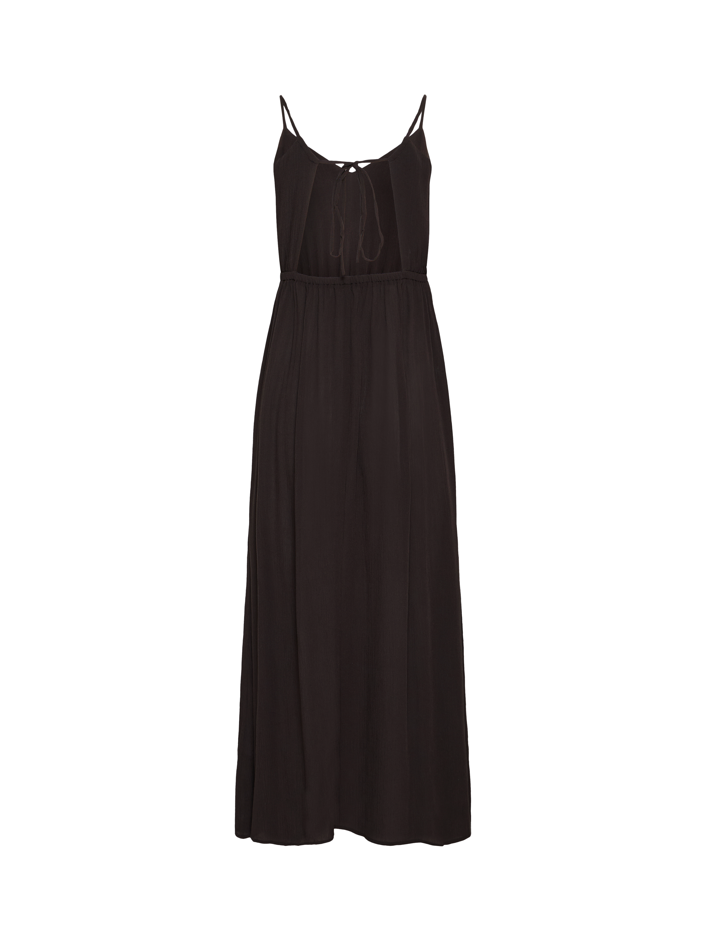 Product image 2 of 3, which shows ICHI Marrakech Sleeveless V-Neck Maxi Dress, Black, XS