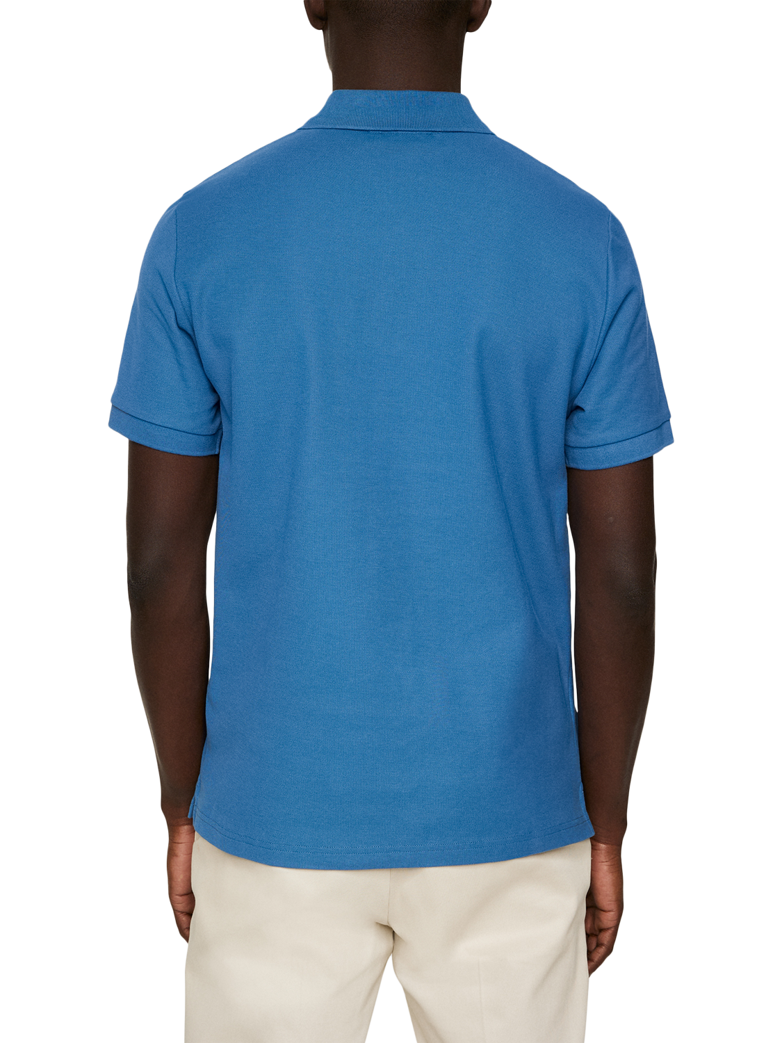 Product image 2 of 5, which shows J.Lindeberg Rudy Slim Fit Pique Cotton Polo Shirt, Dark Blue, L