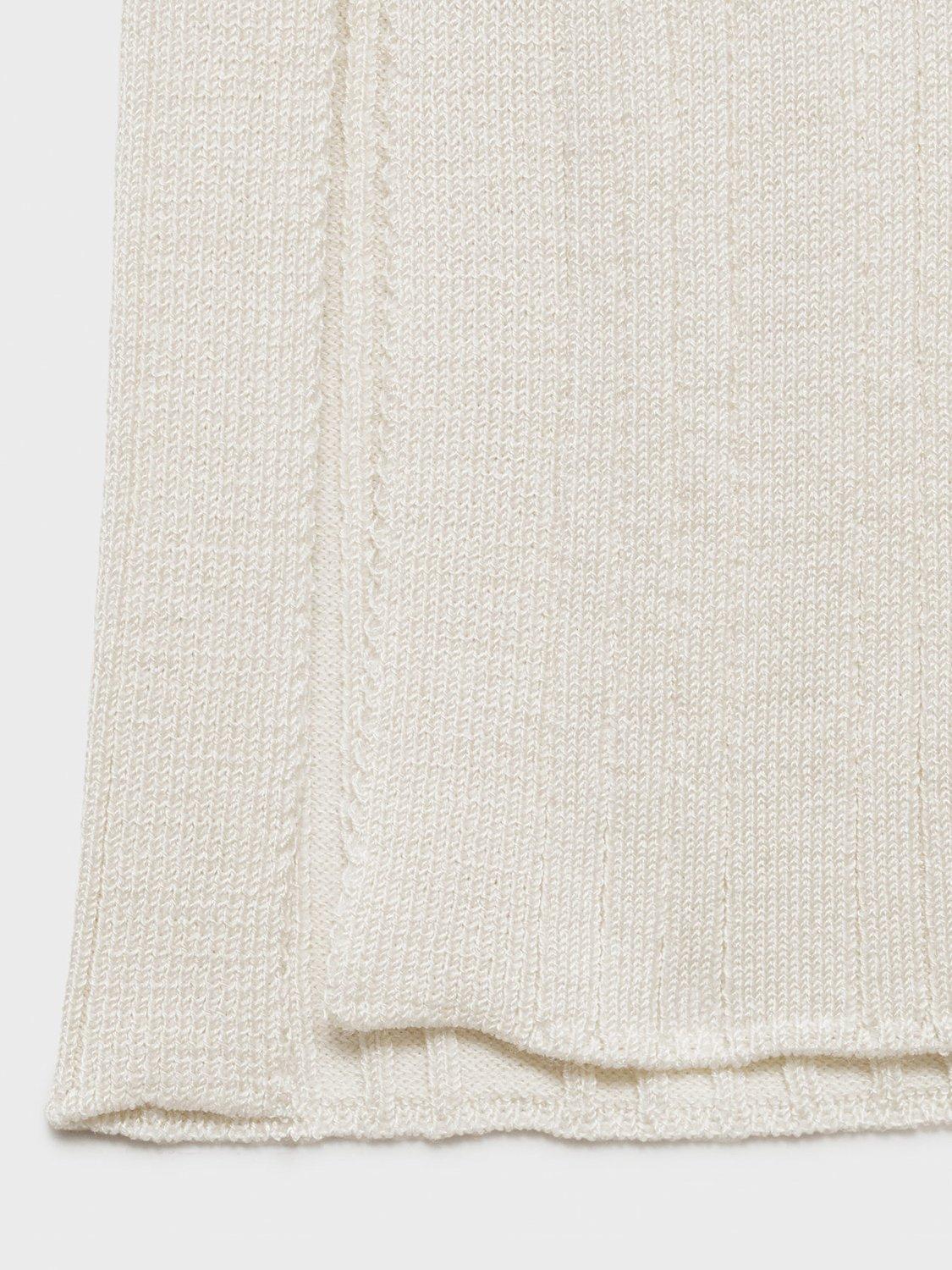 Product image 5 of 6, which shows Mango Puigdi Knit Longline Tank Top, Beige, L