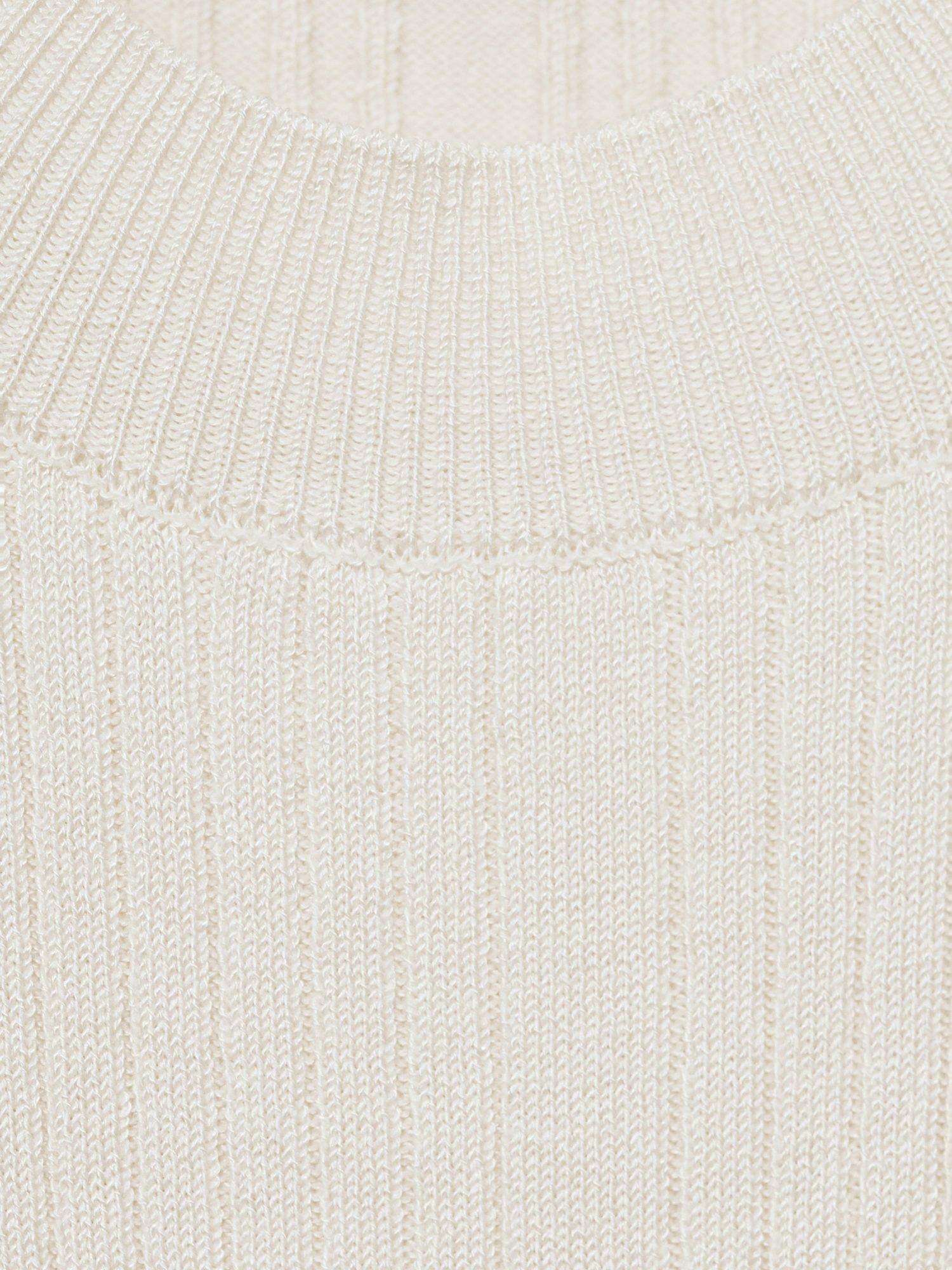Product image 6 of 6, which shows Mango Puigdi Knit Longline Tank Top, Beige, L