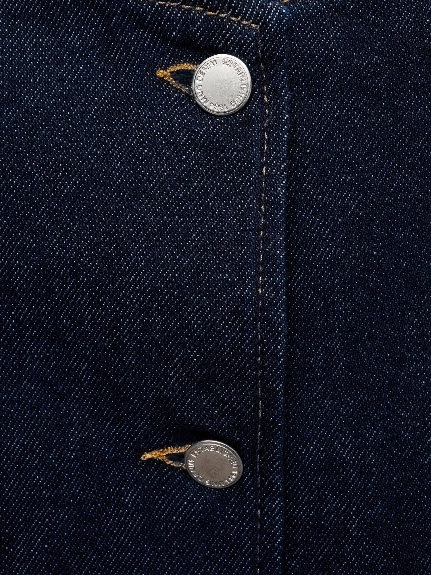 Product image 7 of 7, which shows Mango Pipa Denim Jacket, Open Blue, S