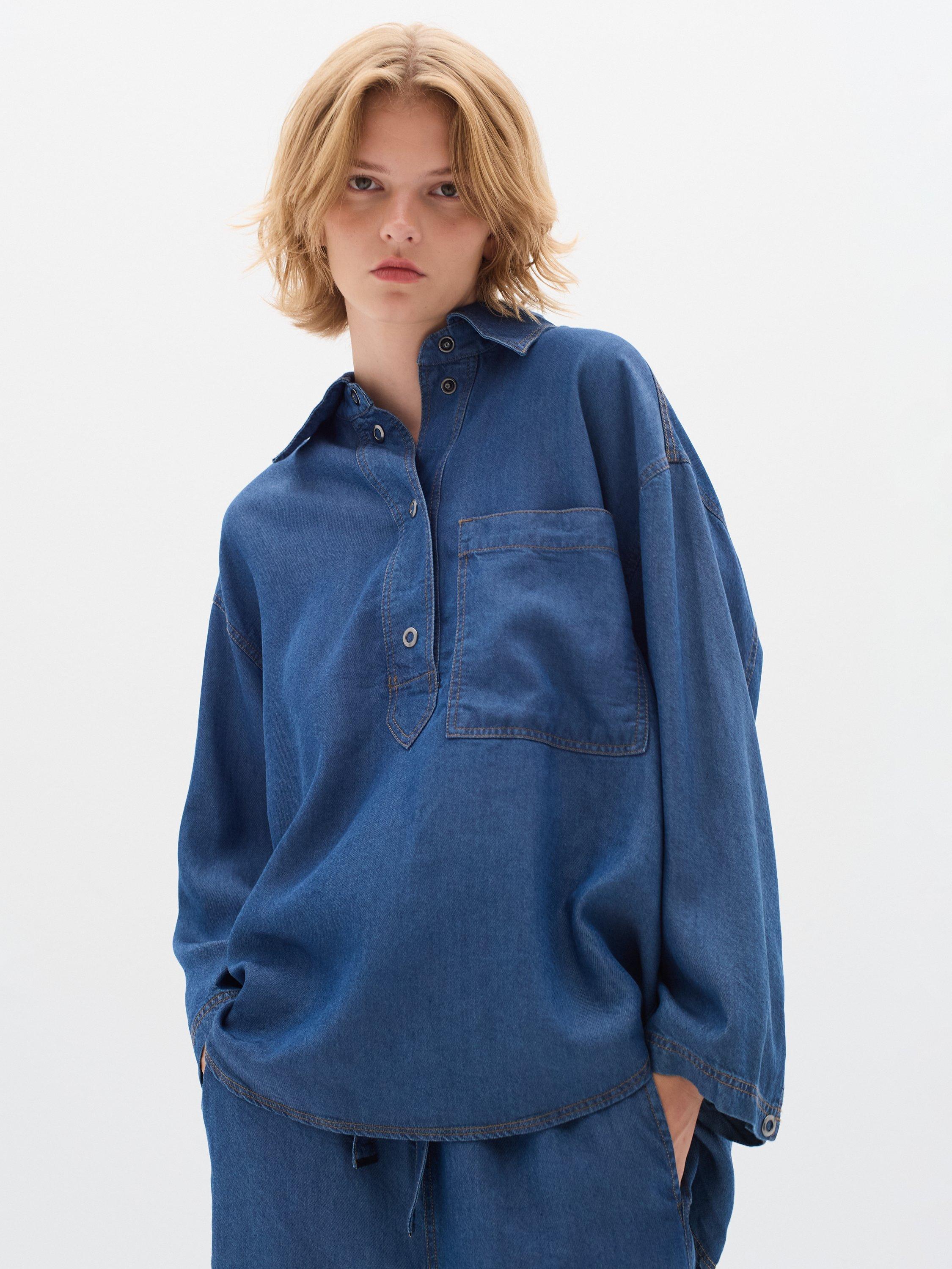 Product image 1 of 5, which shows InWear Philipa Denim Shirt, Medium Blue, 8