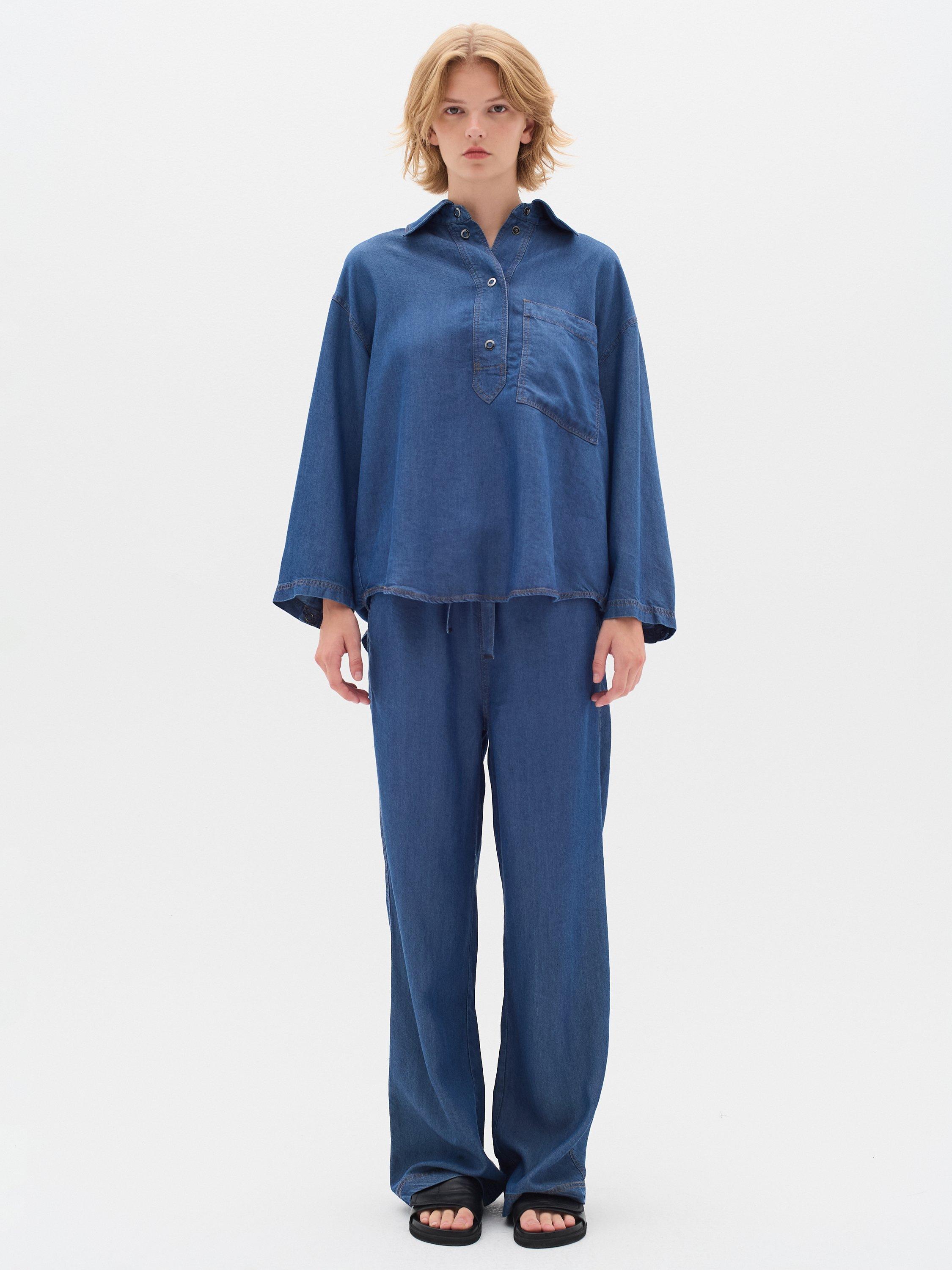 Product image 2 of 5, which shows InWear Philipa Denim Shirt, Medium Blue, 8