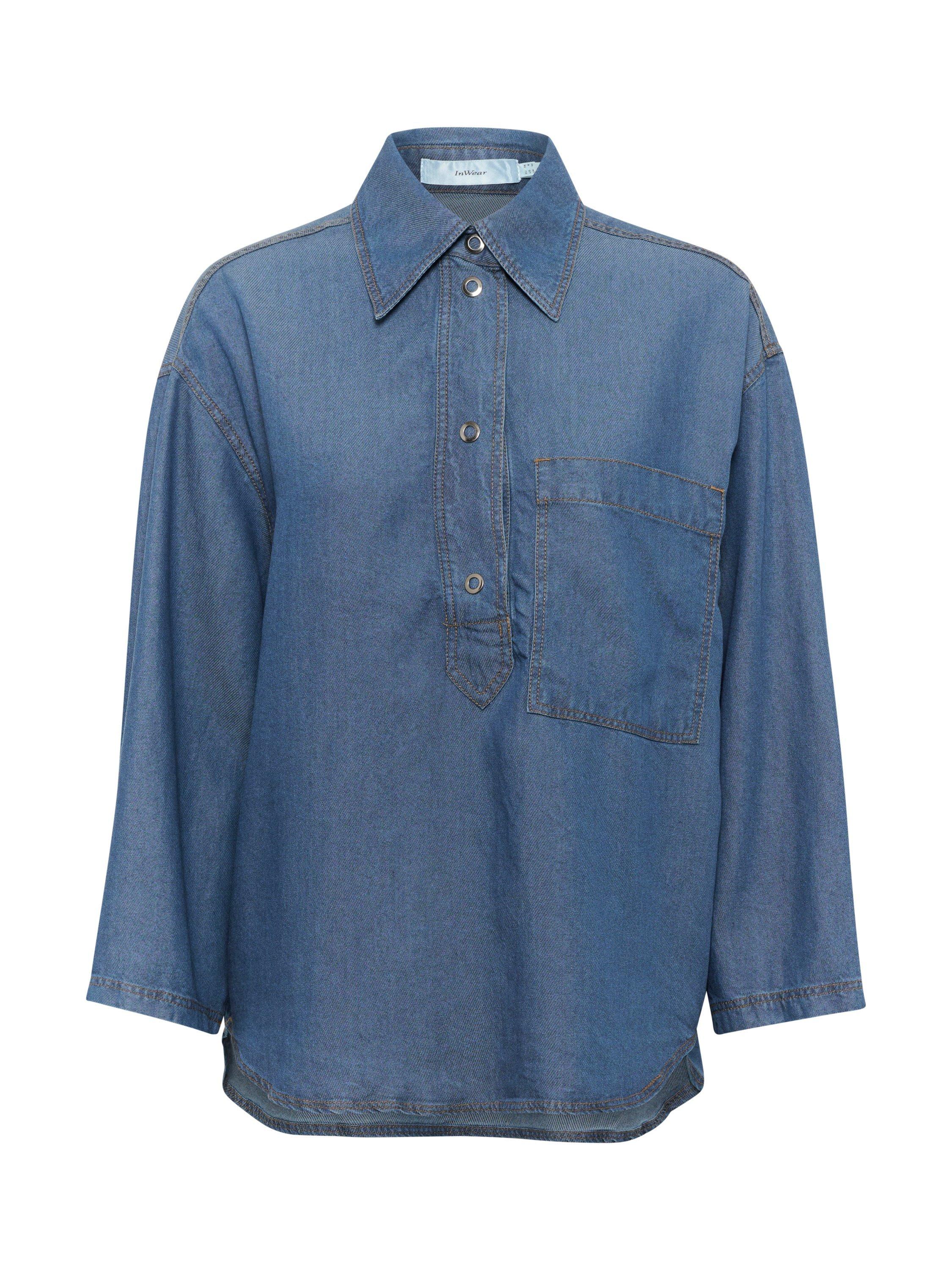 Product image 4 of 5, which shows InWear Philipa Denim Shirt, Medium Blue, 8