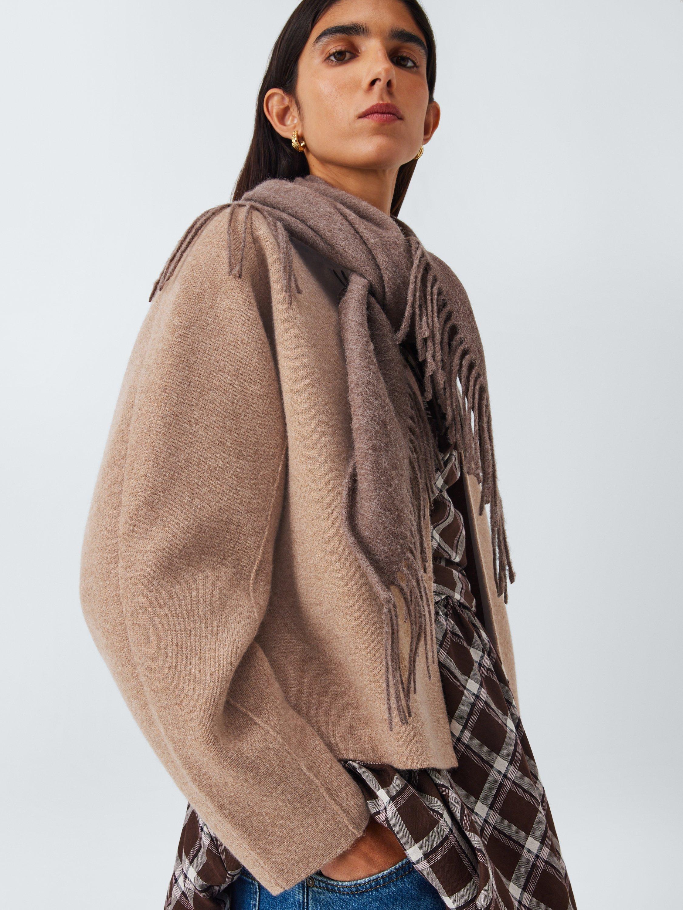 Product image 5 of 6, which shows John Lewis Cashmere Contemporary Cardigan, Camel, XS