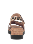 Gabor Shout Leopard Print Wedge Sandals, Brown/Black/Multi