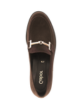 Gabor Layne Suede Loafers, Chocolate