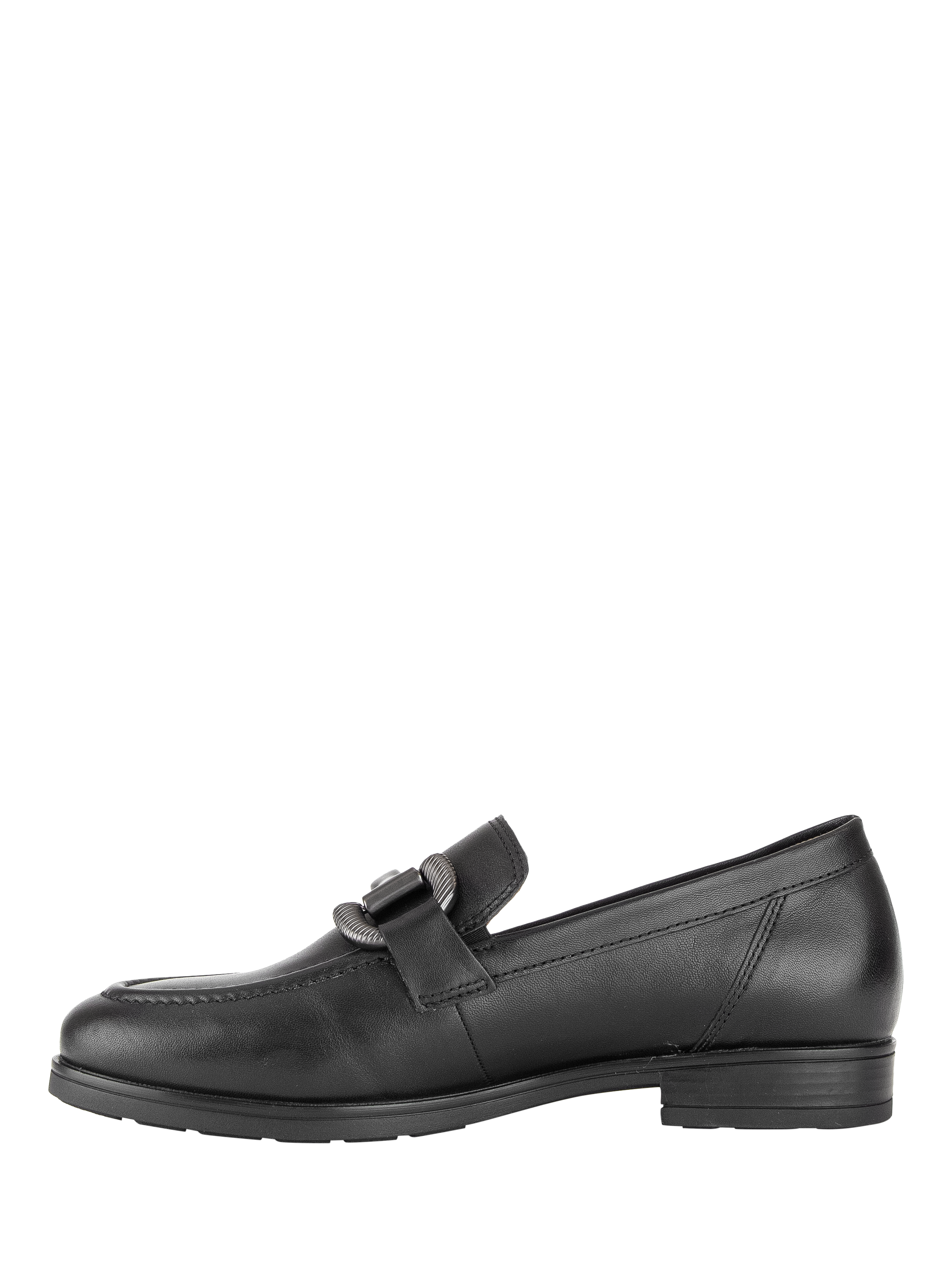 Product image 4 of 4, which shows Gabor Dupri Wide Fit Leather Loafers, Black, 4.5