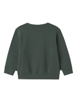 NAME IT Kids' Cotton Jurassic World T-Rex Sweatshirt, Garden Topiary - view 2, Garden Topiary