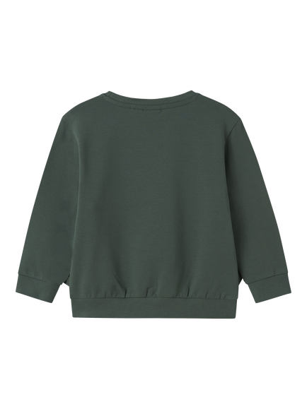 NAME IT Kids' Cotton Jurassic World T-Rex Sweatshirt, Garden Topiary - view 2, Garden Topiary