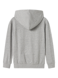 NAME IT Kids' Cotton Blend Pokémon Hooded Sweatshirt, Grey Melange