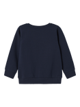 NAME IT Kids' Cotton Paw Patrol Crew Neck Sweatshirt, Navy Blazer