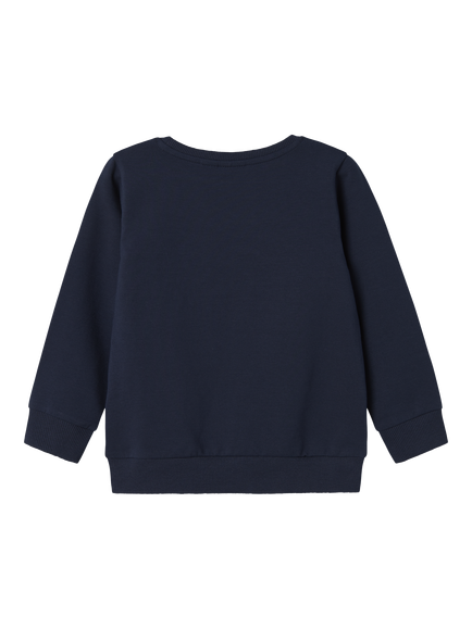 NAME IT Kids' Cotton Paw Patrol Crew Neck Sweatshirt, Navy Blazer - view 2, Navy Blazer