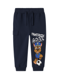 NAME IT Kids' Cotton Paw Patrol Drawstring Jogging Bottoms, Navy Blazer