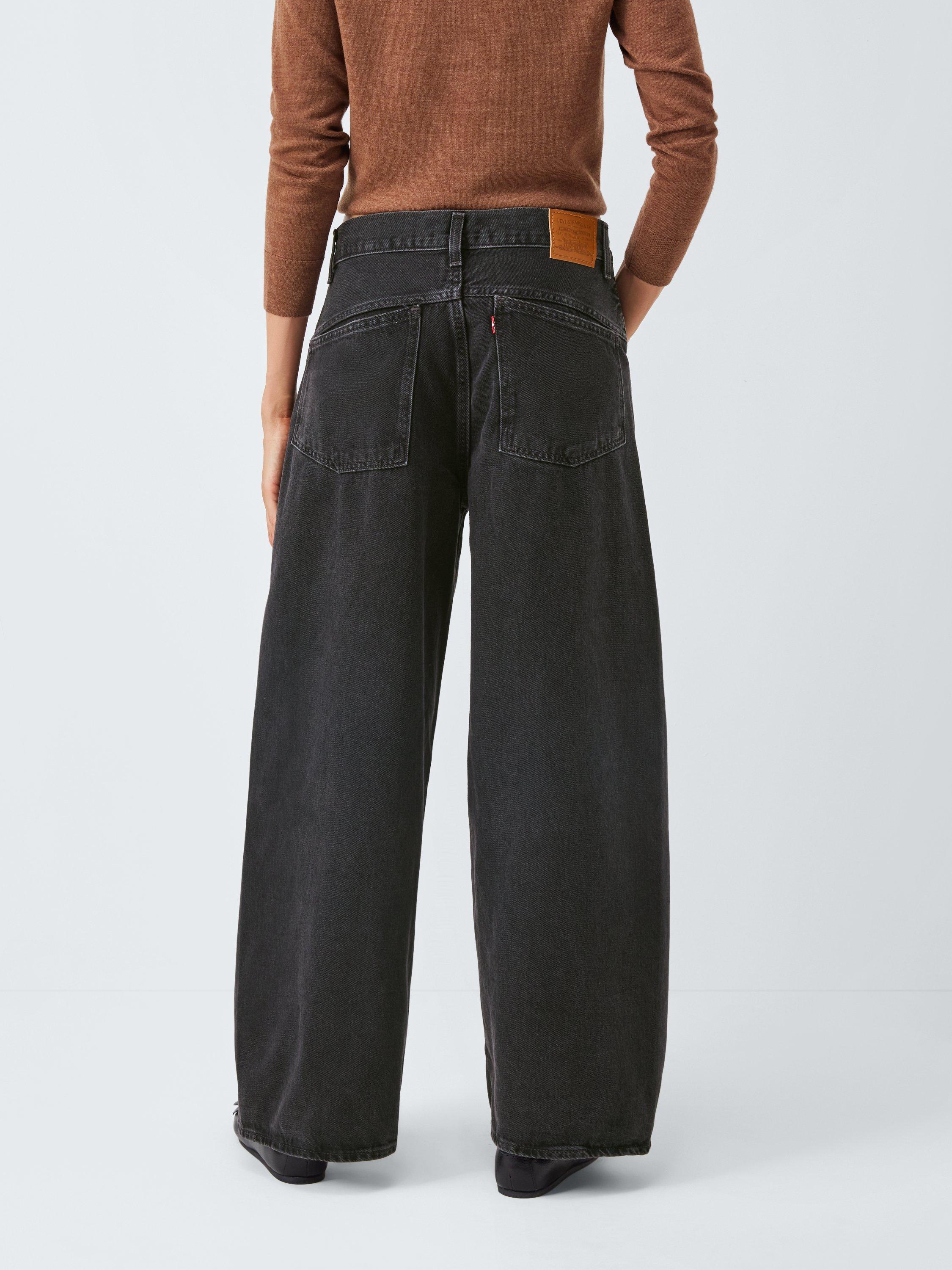 Product image 2 of 6, which shows Levi's Mid Rise Supper Baggy Barrel Leg Jeans, Open Mind, W24/L30