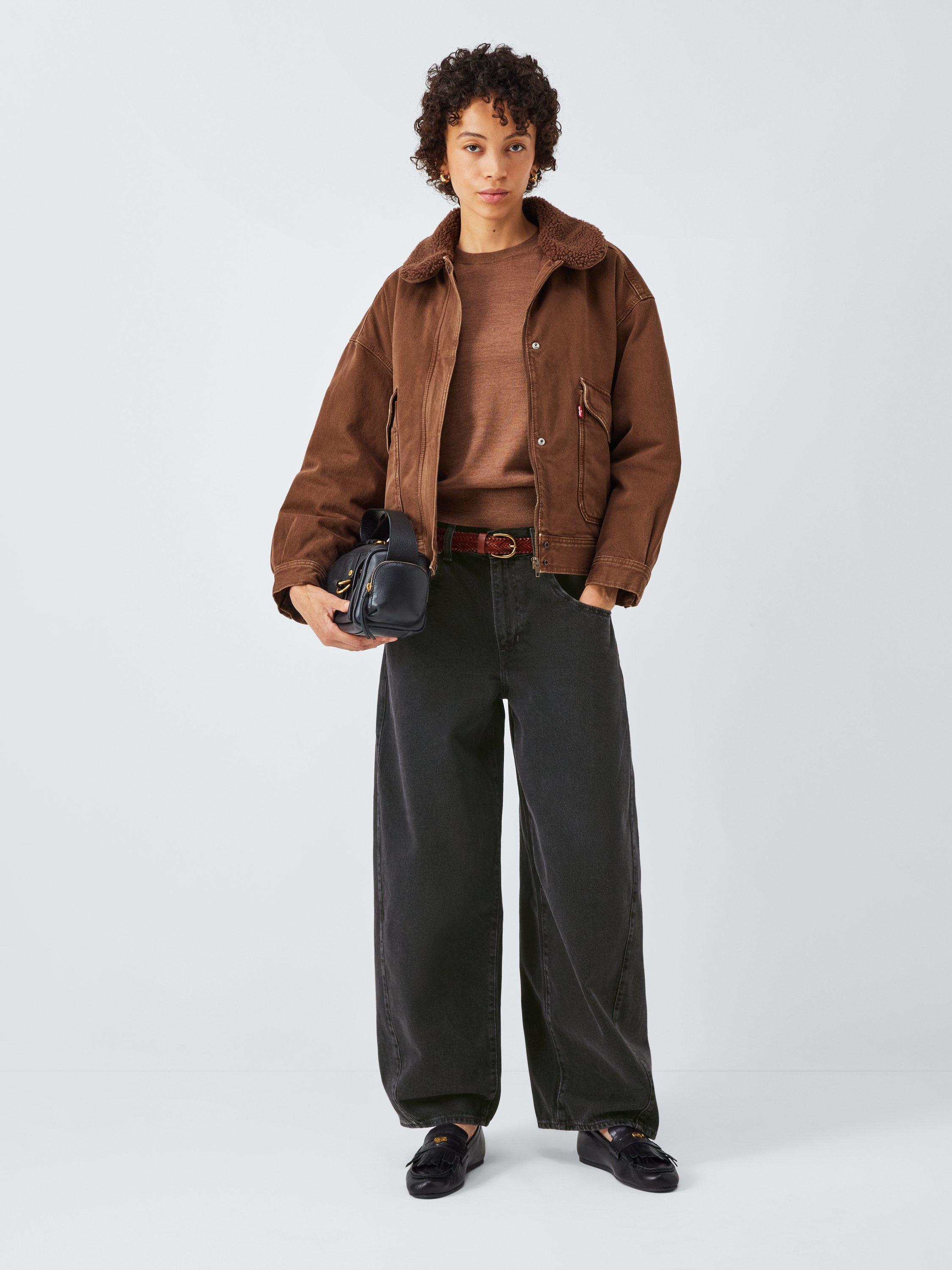Product image 3 of 6, which shows Levi's Mid Rise Supper Baggy Barrel Leg Jeans, Open Mind, W24/L30