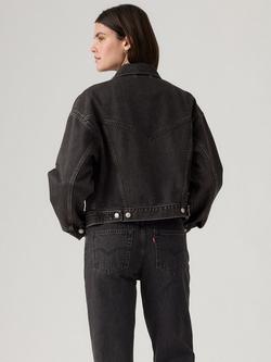 Levi's Shrunken 90's Cropped Denim Jacket - view 2, Black