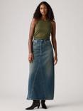 Levi's Long Icon Denim Maxi Skirt, Long Gone