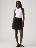 Levi's Retro Button Front Denim Mini Skirt, Black