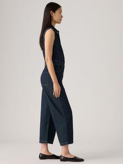 Levi's Sleeveless Cropped Cotton Denim Jumpsuit - view 2, Reign Of The Rinse