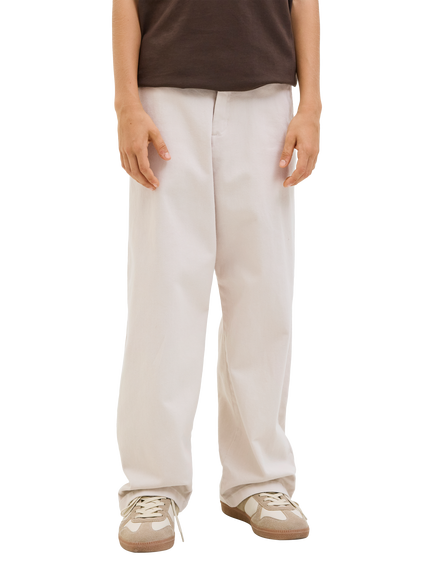 Jack & Jones Kids' Cotton Blend Straight Chinos, Moonbeam - view 2, Moonbeam
