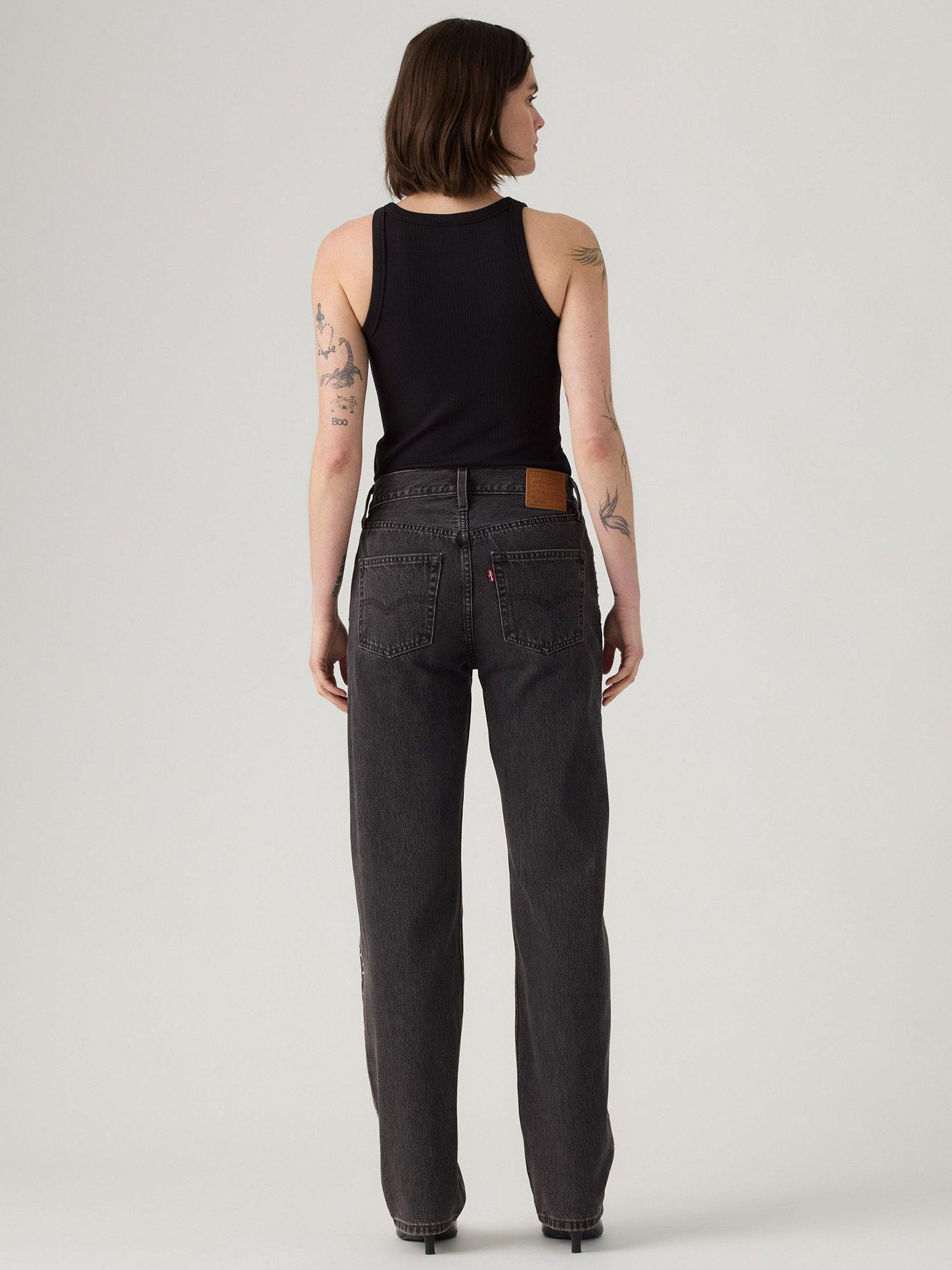 Product image 3 of 4, which shows Levi's 501 90's Jeans, Black, W24/L32