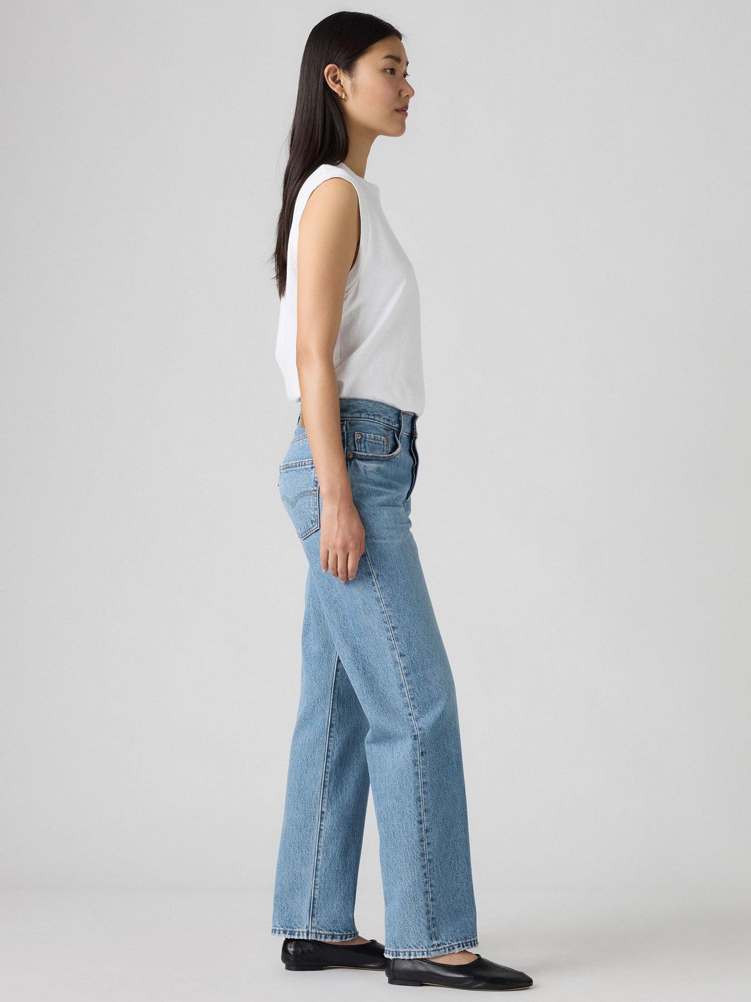 Product image 2 of 3, which shows Levi's 501 90's Mid Rise Straight Jeans, In Love With You, W24/L30