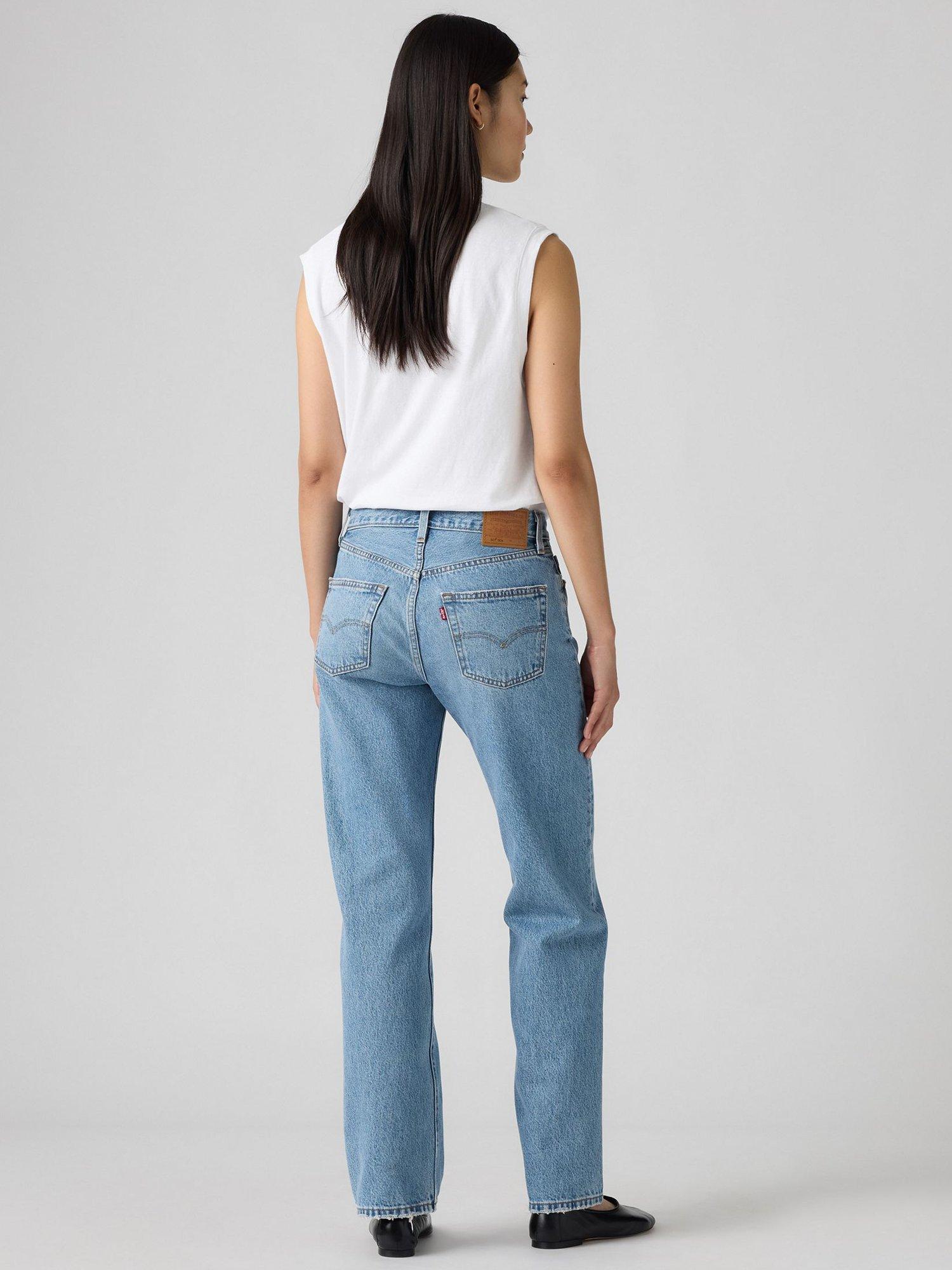 Product image 3 of 3, which shows Levi's 501 90's Mid Rise Straight Jeans, In Love With You, W24/L30