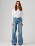 Levi's 728 High Rise Wide-Leg Cotton Denim Jeans